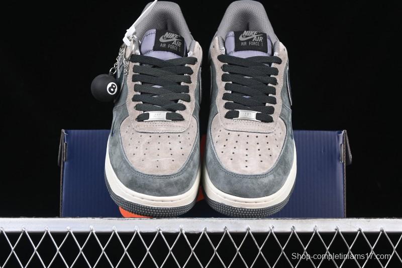 Nike Air Force 1'07 Low "Black Eight" Custom Casual Sneakers for Autumn Winter - YD2425-808