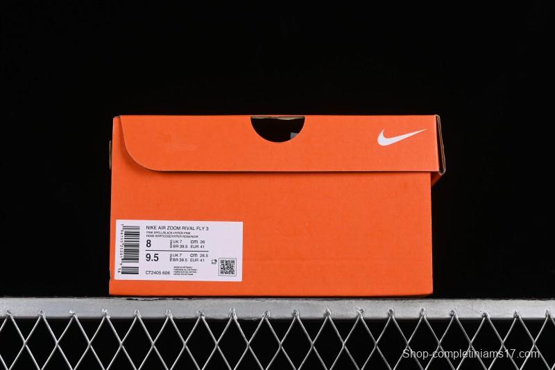 Nike Zoom Rival Fly 3 Lightweight Comfortable Cushioned Low-Top Casual Running Shoes - CT2405-606