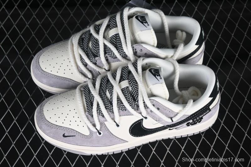 Nike SB Dunk Low Kaws Collaboration Strap Pig Eight Black Hook Anniversary High-End Custom Low-Top Casual Skate Shoes - YX5066-245