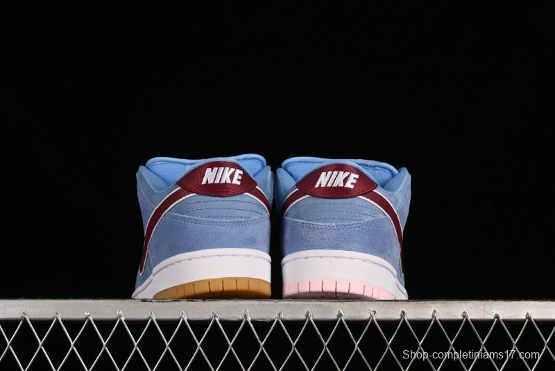 Nike SB Dunk Low "Phillies" Suede Casual Skate Shoes - DQ4040-400