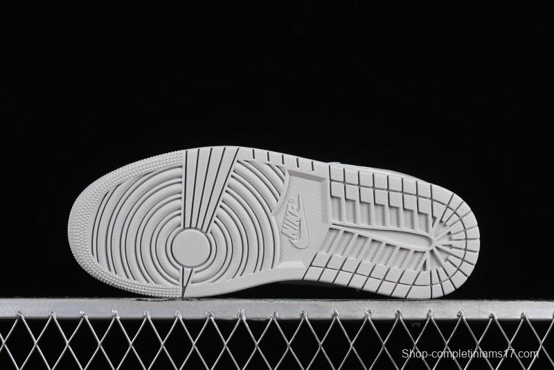 Nike Air Jordan 1 Low AJ1 White Grey Low-Top Lifestyle Basketball Shoes - DC0774-103