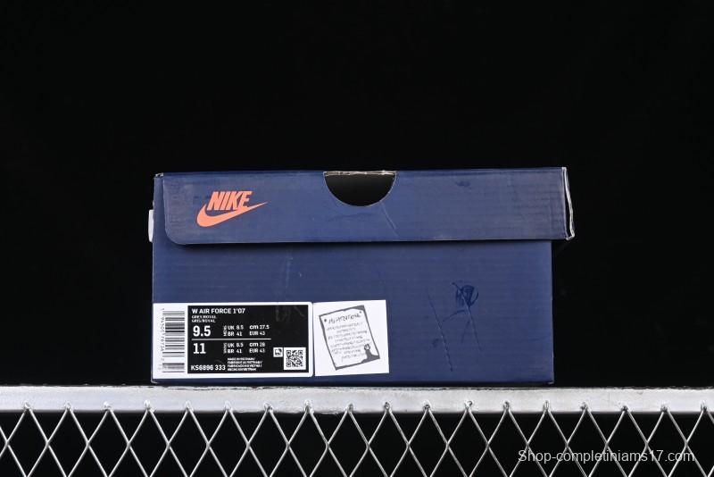 Nike Air Force 1 '07 Low British Blue Cat Casual Lace-Up Sneakers - KS6896-333