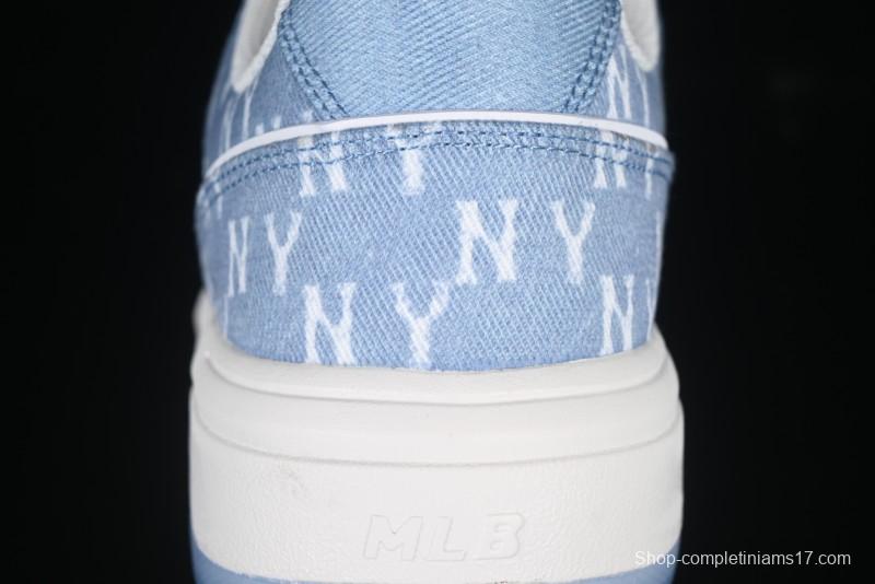 New York Yankees Chunky Liner Mid Denim Monogram Sandals with Thick Sole - 3ASXS015N50BLS