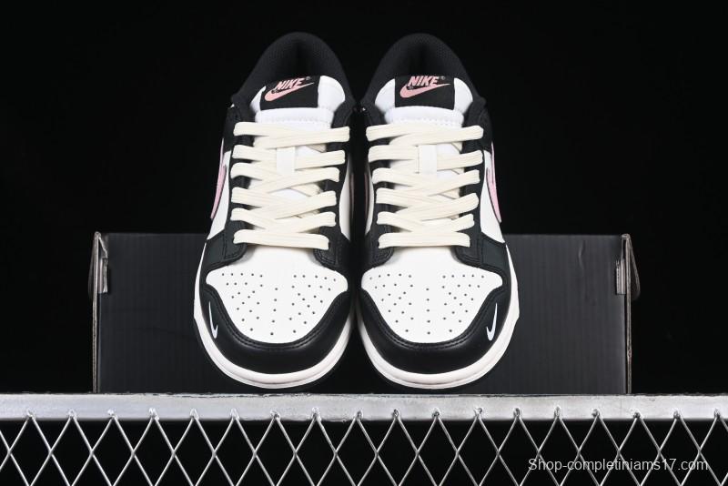 Nike SB Dunk Low Butterfly Bow Black White Pink Low-Top Casual Skate Shoes - BP1220-009