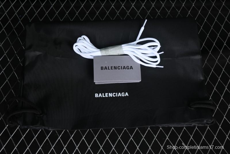 Balenciaga Monday Calf Leather Round Toe Lace-Up Low-Top Casual Shoes - WDWTS1971