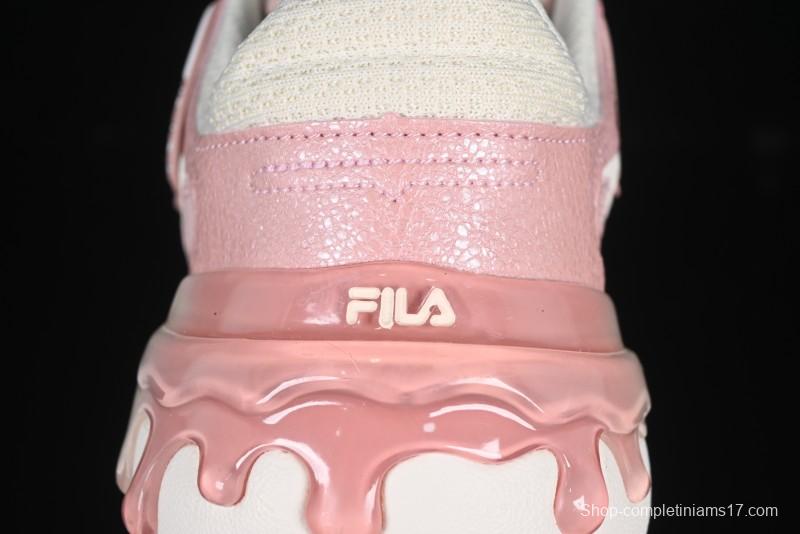 Pink Drip Chunky Sneakers – Trendy Casual Shoes for Women