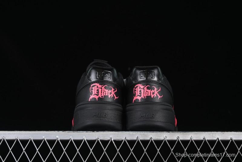 New York Yankees MLB Chunky Liner Custom Platform Sneakers in Neon Pink - 3ASXCA12N50WHS