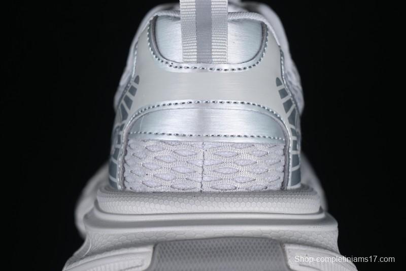 GG-CC Casual Running Shoes with Asymmetrical Design - 5509 Silver