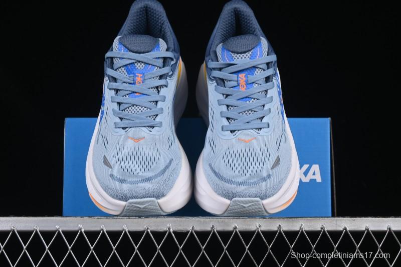 HOKA ONE ONE Bondi 9 Cushioned Running Shoes with Soft EVA Midsole - 1162013 DNP