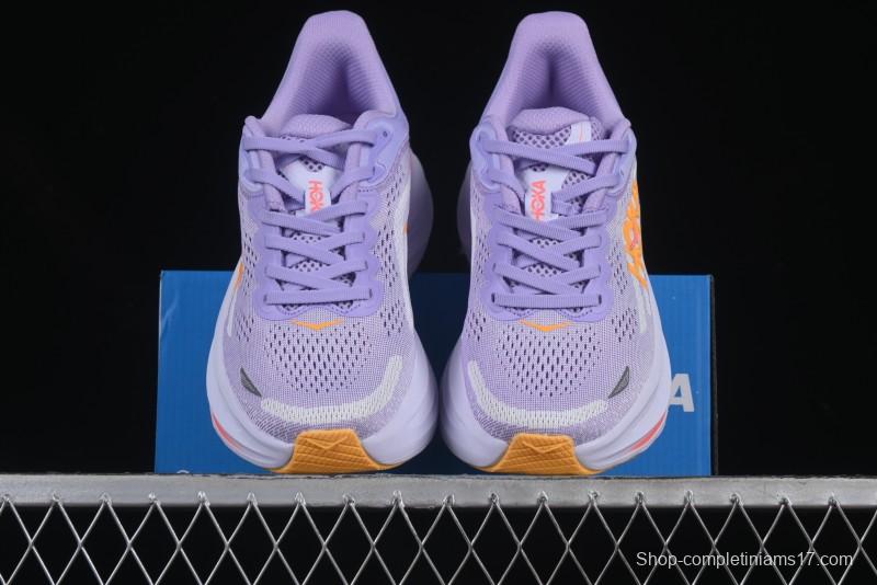 HOKA ONE ONE Bondi 9 Knit Lightweight Casual Running Shoes - 1162012 AGH
