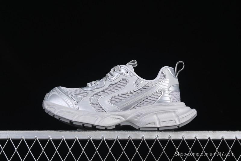 GG-CC Casual Running Shoes with Asymmetrical Design - 5509 Silver