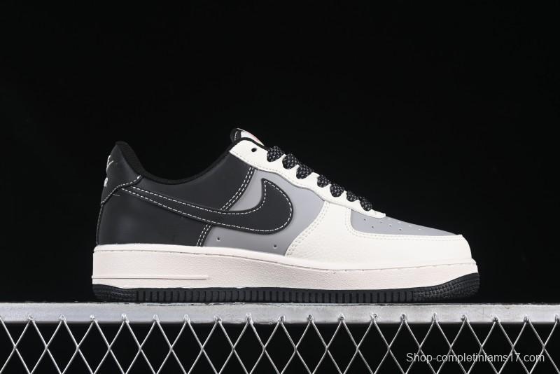 Nike Air Force 1'07 Low Supreme Casual Sneakers in Beige Grey Black - HH7518-055