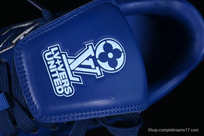 Louis Vuitton Footprint Soccer Low-Top Lifestyle Sneakers Blue - AJF6