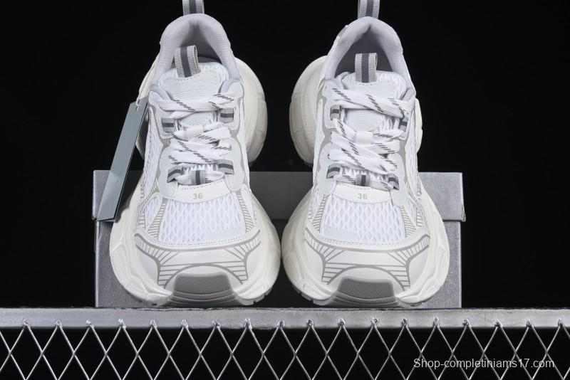 GG-CC Casual Running Shoes with Irregular Design for Trendy Look - 5509 White