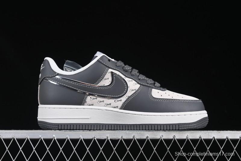 Nike Air Force 1'07 Low Stussy Collaboration Star Dust Grey Low-Top Casual Sneakers - XZ6188-229
