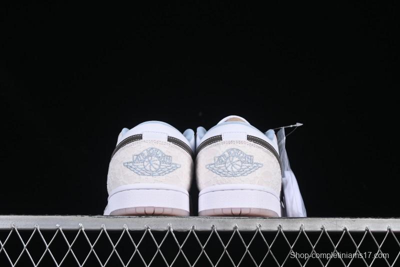 Nike Air Jordan 1 Low AJ1 Carved Pink Low-Top Casual Sneakers - IB8859-101