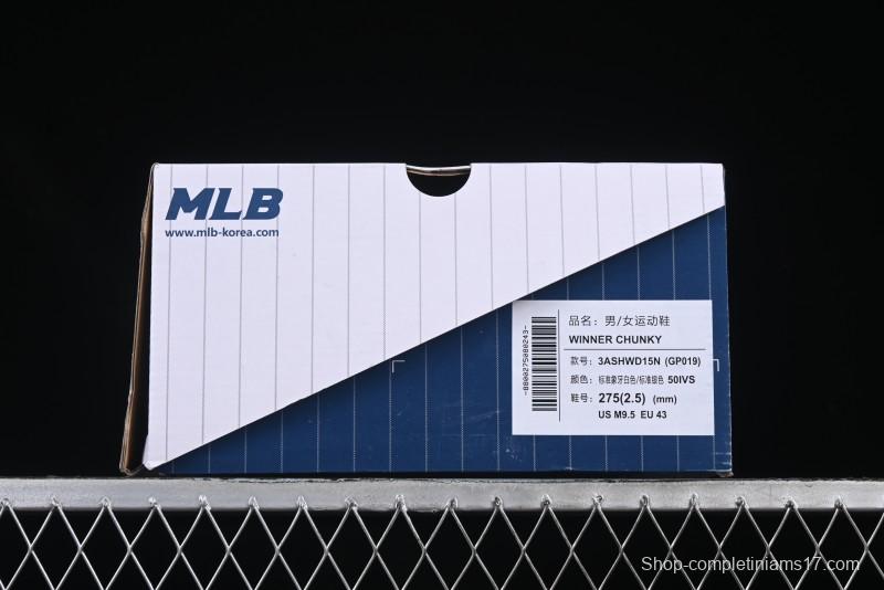 New York Yankees MLB Winner Chunky Height Increasing Thick Sole Running Shoes - 3ASHWD15N50IVS