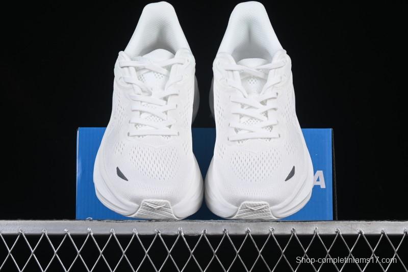 HOKA ONE ONE Bondi 9 Knit Lightweight Casual Running Shoes - 1162012 WWH