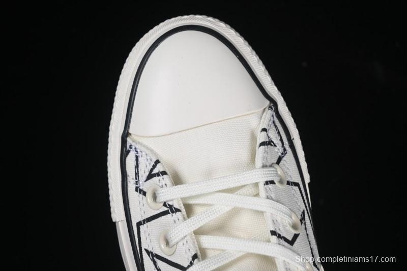 Converse Chuck 70 High Top Sneakers with Star Patch and Thick Sole - 581672C