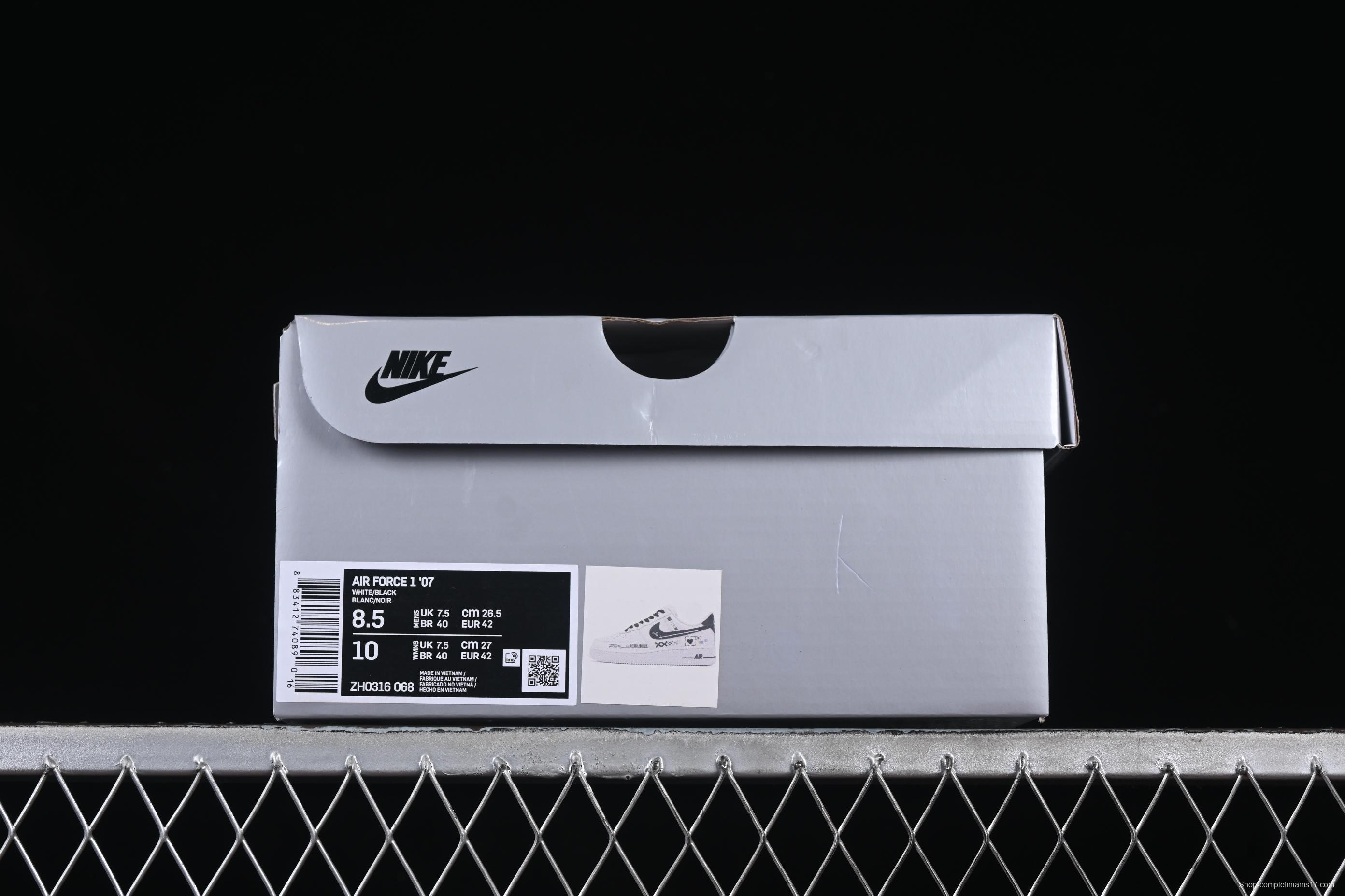Nike Air Force 1'07 Low Print Collection Casual Sneakers - ZH0316-068
