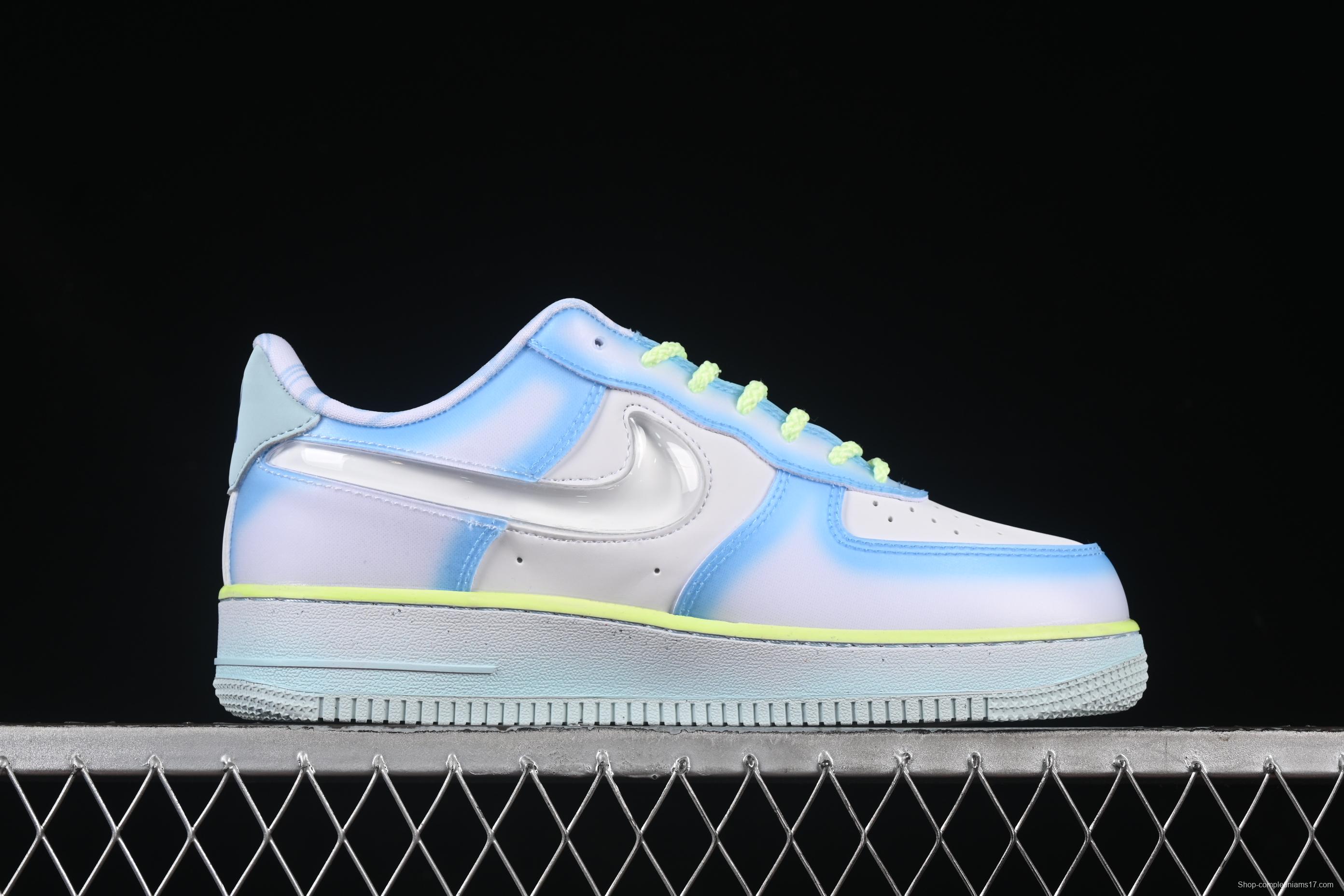 Nike Air Force 1'07 Low Jelly Blue Casual Sneakers - HJ4399-400