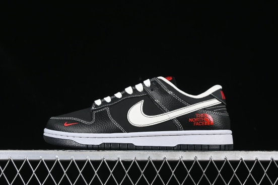Nike SB Dunk Low The North Face Collaboration Black White Anniversary Custom Low-Top Casual Sneakers - SC9207-403