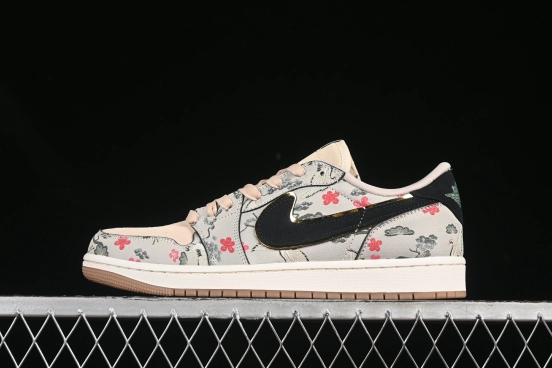Nike Air Jordan 1 Low OG "Oatmeal" Rui Hachimura Collaboration Casual Sneakers - HV8293-100