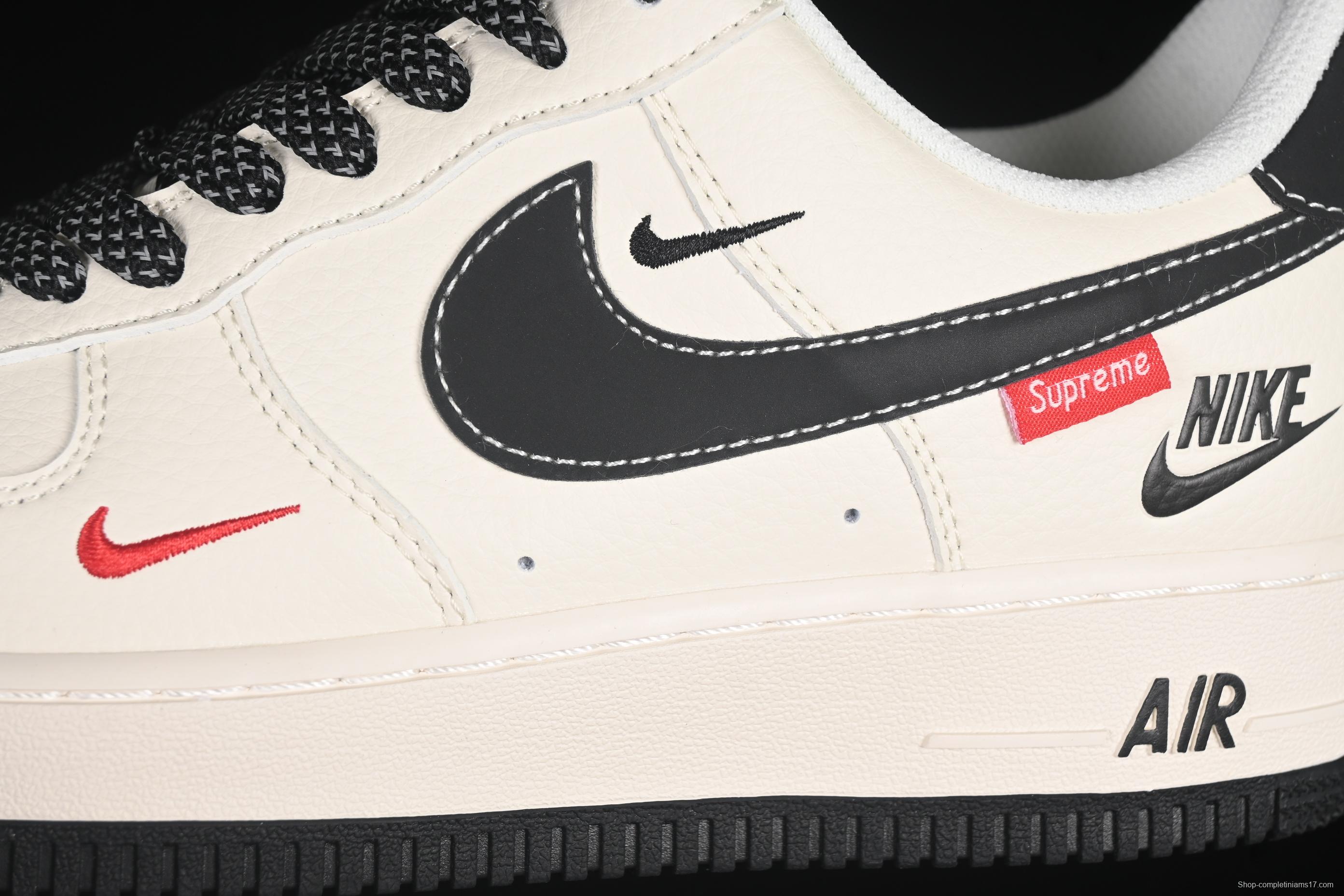 Nike Air Force 1 '07 Low Supreme Casual Sneakers with Full-Length Air Cushion - HH7518-038