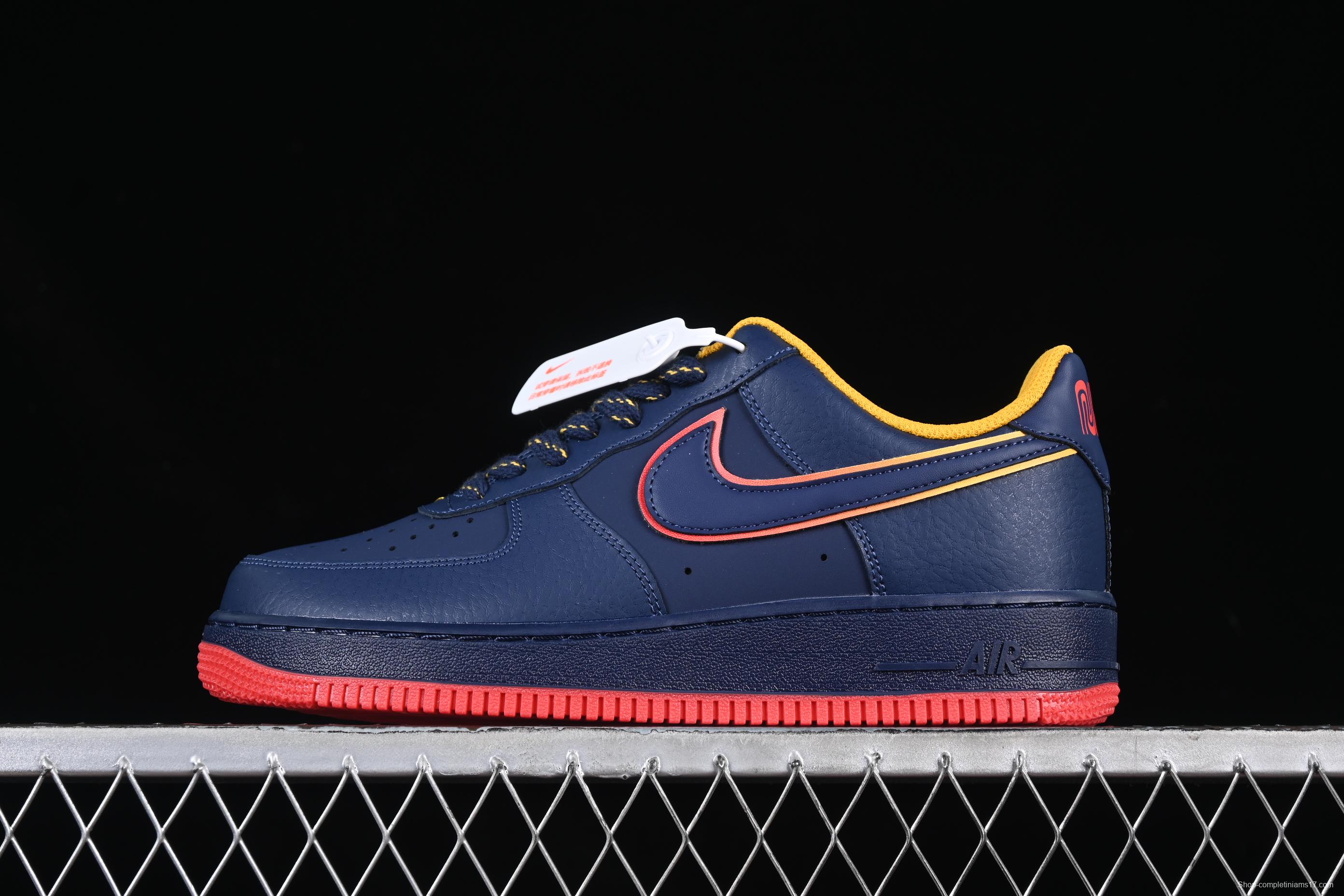 Nike Air Force 1'07 Low Casual Sneakers with Full-Length Air Cushion - HV5752-410