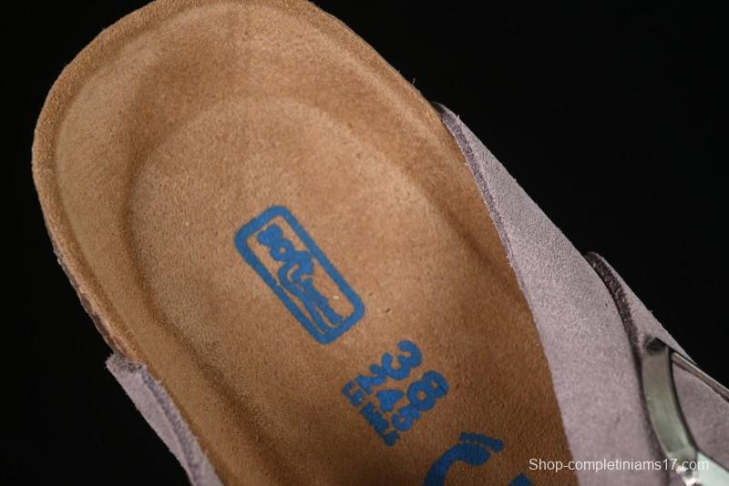 Birkenstock Arizona Soft Footbed Sandals with Suede Leather and Lambswool Lining - G.D4