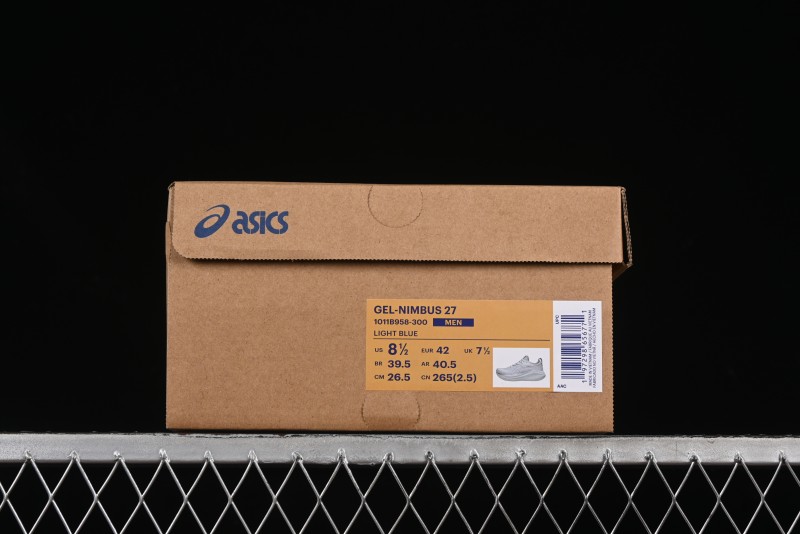 Asics Gel-Nimbus 27 Retro Breathable Casual Shoes with Cushioning for Men - 1011B958-300
