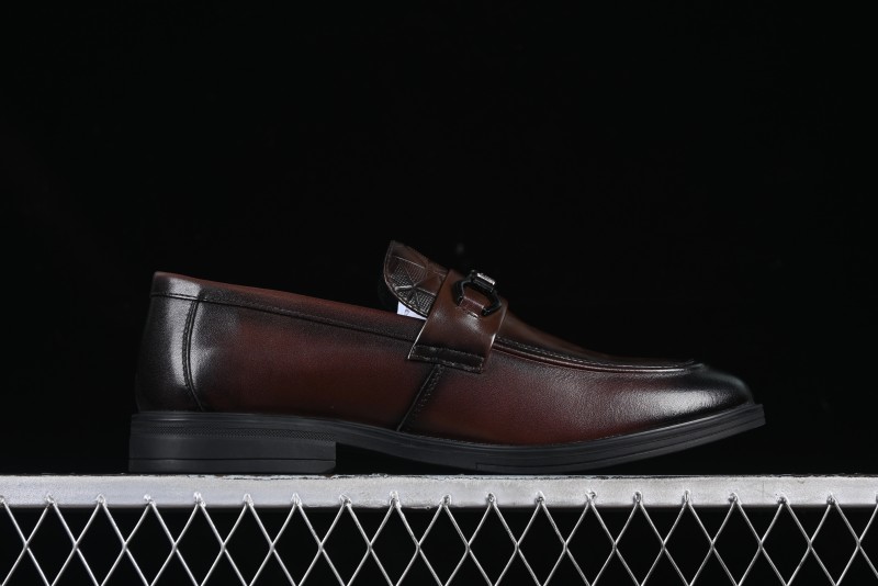 ECCO London Collection Slip-On Business Men's Leather Shoes with Wide Toe Design and Innovative Sole - 61160801002