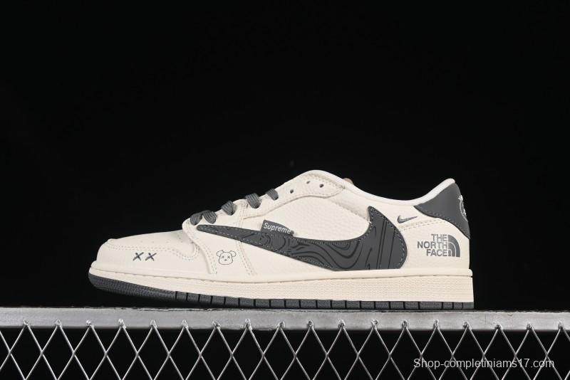 Nike Travis Scott x Fragment Design x Air Jordan 1 Low OG SP AJ1 Low Top Casual Sneakers - XS2024-013