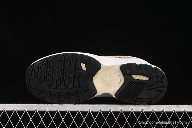 Stone Island Grime Panelled Low-Top Lifestyle Sneakers - 79FWS0303