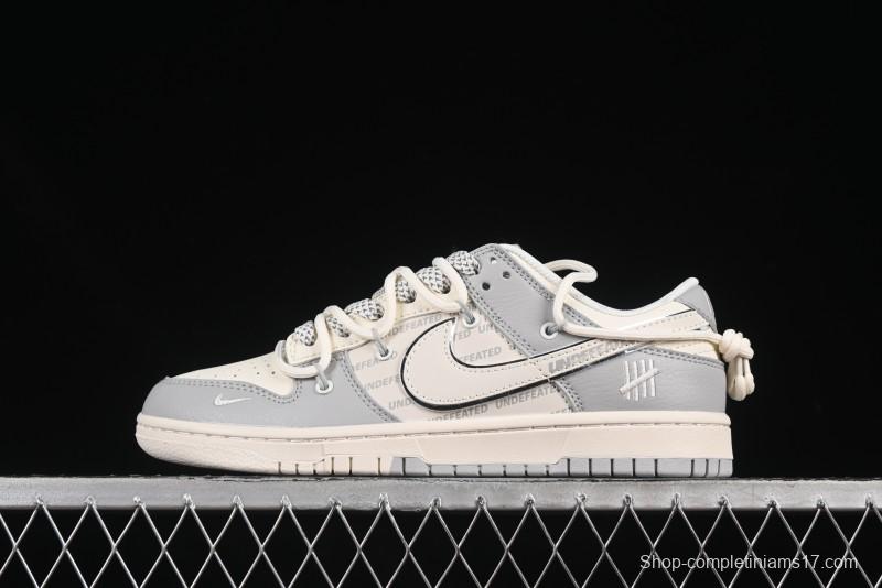 Nike SB Dunk Low UN Series Strap Swoosh White Anniversary Custom Low-Top Casual Skate Shoes - DM6868-079
