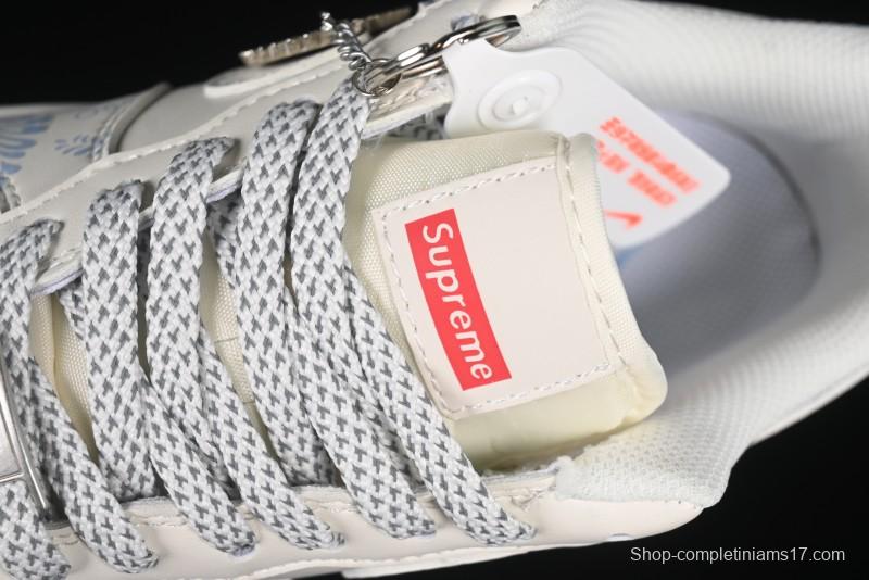 Nike Air Force 1'07 Low Supreme Co-branded Blue and White Casual Sneakers - XX3168-137