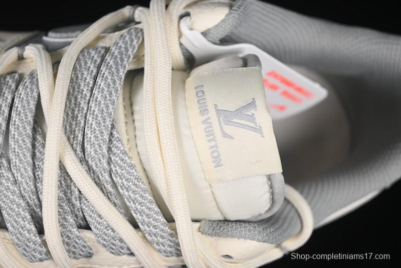 Nike Air Force 1'07 Low LV Collaboration Grey Print Drawstring Casual Sneakers - DM6868-062