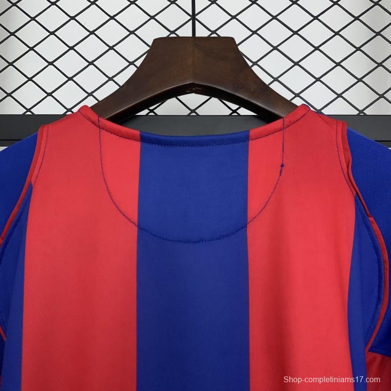 04/05 Retro Barcelona Home Jersey