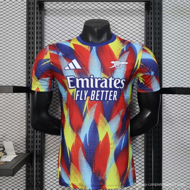 Player Version 25/26 Arsenal Multicolor Abstract Art Pattern Jersey