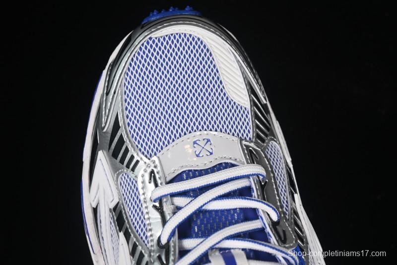 Off-White Be Right Low-Top Lifestyle Sneakers in White Blue - X.E5