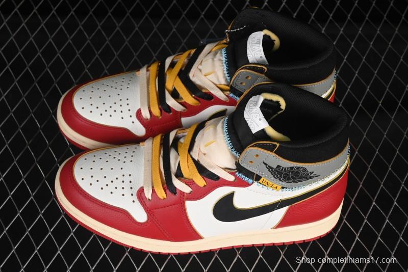 Nike Union x Air Jordan 1 Retro High Basketball Shoes Shadow Chicago - HV8563-600