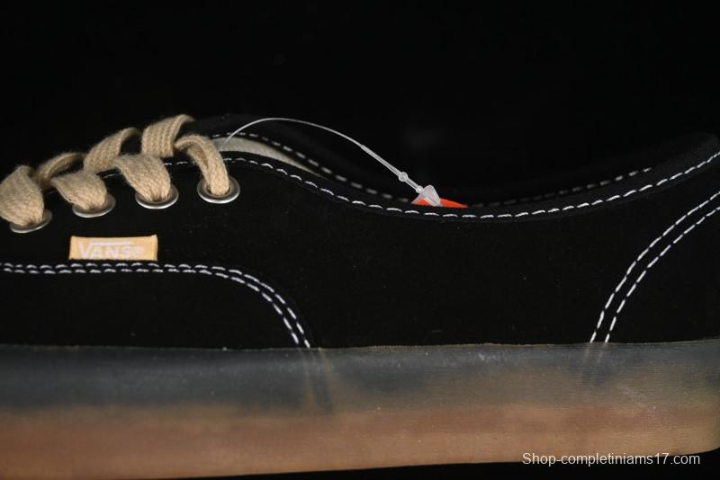 Vans Premium Authentic Suede Retro Sneakers with Translucent Rubber Sole - VN000CRQ6RJ