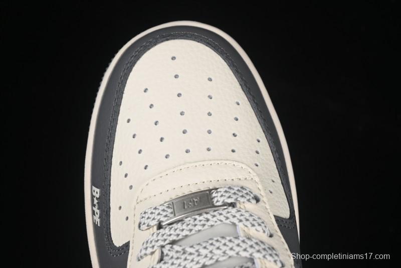 Nike Air Force 1 '07 Low Bape Collaboration Star Swoosh Casual Sneakers - XS1958-570