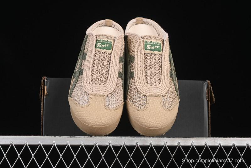 Onitsuka Tiger Mexico 66 Sabot Slip-On Sneakers with Breathable Mesh Upper - 1183C123-252