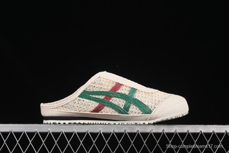 Onitsuka Tiger Mexico 66 Sabot Slip-On Sneakers with Breathable Mesh Upper - 1183C123-103