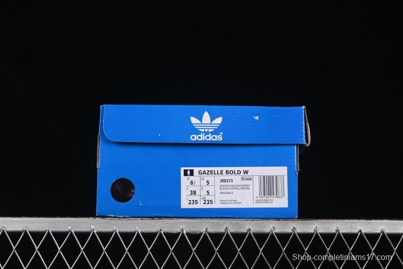 Adidas Originals Gazelle Bold JR8373 Collaboration Low-Top Sneakers with Thick Sole for Slip Resistance and Durability - JR8373