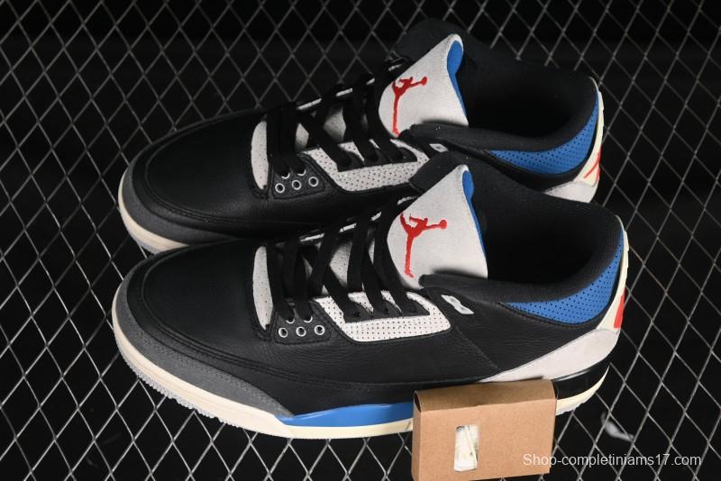 Nike Air Jordan 3 Retro OG Rare Air Sneakers with Small Reverse Swoosh - IB8967-004