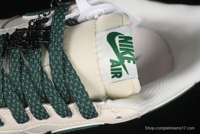 Nike Air Force 1 '07 Low Stussy Collaboration Green Swoosh Gum Sole Casual Sneakers - XX3168-138