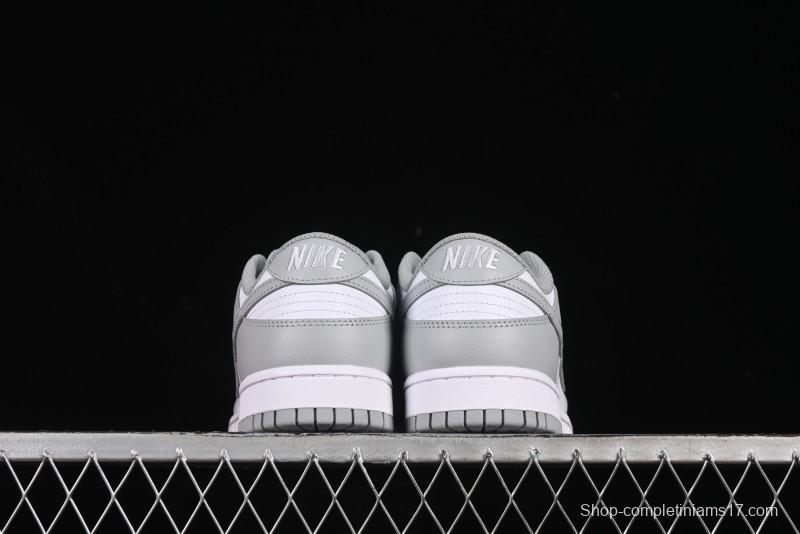 Nike SB Dunk Low White Grey Low-Top Casual Skate Shoes - HF5441-105