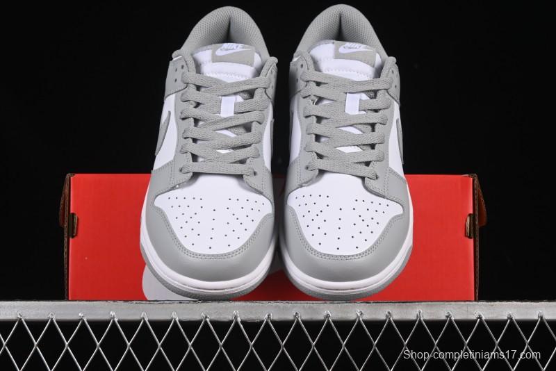Nike SB Dunk Low White Grey Low-Top Casual Skate Shoes - HF5441-105